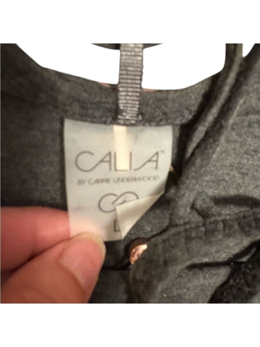 CALIA by Carrie Underwood Loop Back Graphic Tank “Stay the Path” Gray Size L New - Picture 5 of 5